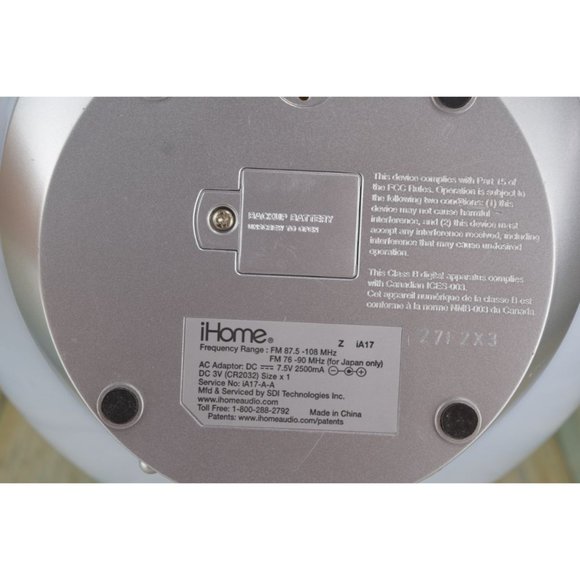 iHome GlowTunes Color Changing Alarm Clock Radio for Apple / iPod WORKS iA17 - Picture 13 of 13